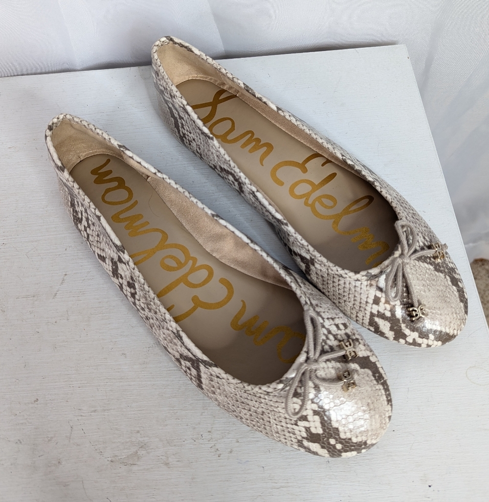 Sam Edelman Flora Snakeskin Python Embossed Faux … - image 6